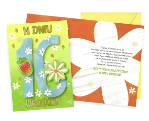 Karnet Urodziny 16 - Kukartka