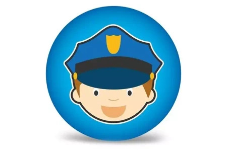 Piłka PVC 230MM - Policjant - Artyk