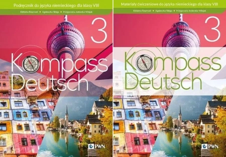 Kompass Deutsch 3 Podręcznik + materiały ćwiczeniowe PWN ZESTAW - Agnieszka Sibiga, Elżbieta Reymont, Małgorzata Jezierska-Wiejak