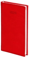 Kalendarz 2026 A6 tygodniowy Vivella czerwony - Wokół Nas