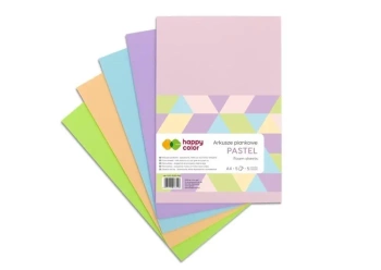 Arkusze piankowe A4 5 kolorów Pastel HAPPY COLOR - GDD