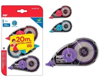 Korektor w taśmie 5mmx20m 3szt - MP Main Paper
