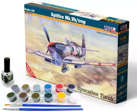 Model samolotu D-192 Spitfire Mk. Vb/ trop, 1:72