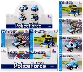 Klocki konstrukcyjne. Policja. 29-39 elementy. Alleblox 492820
