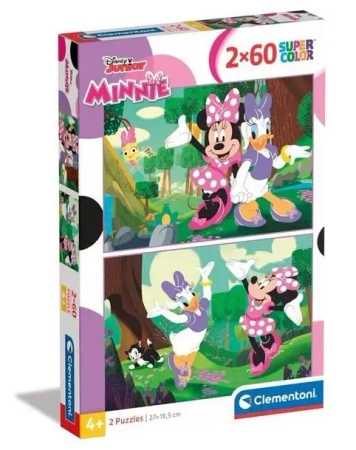 Puzzle 2x60 Super Kolor Minnie - Clementoni