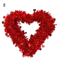Czerwone dekoracyjne serce 40cm - Widmann