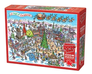 Puzzle 1000 12 dni Świąt Bożego Narodzenia 112631 - Cobble Hill