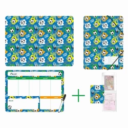 Zestaw szkolny z nadrukiem Football - Biurfol