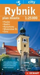 Plan miasta Rybnik +5 1:25 000 DEMART - Praca zbiorowa