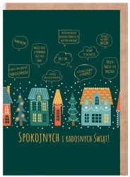 Kartka Boże Narodzenie Rozmowy przy stole K143 - Cardie