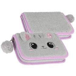 Piórnik 1zamek 2klapki bez wyposażenia Kitty plusz - STARPAK