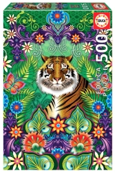 Puzzle 500 Tygrys bengalski Catalina Estrada 112818 - Educa