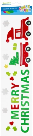 Ozdoba Dekoracyjna Naklejki Na Szybę Kolejka Boże Narodzenie Craft with Fun 567209