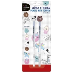 Ołówek z figurką 2szt. KIDEA - DERFORM
