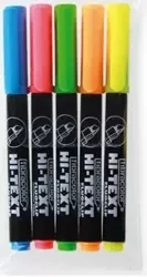 Zakreślacz FluoClip 7000 5 kol. w etui HI-TEXT - FIBRACOLOR
