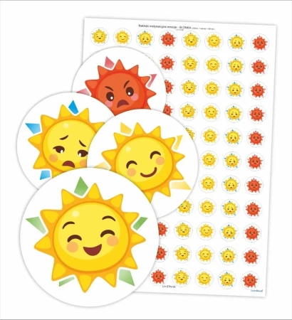 Naklejki motywacyjne - Słonka 88szt - LearnHow