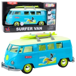Van surfer bus z deską surfingową światło dźwięk - Leantoys