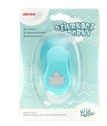 Dziurkacz ozdobny - Liść 2,5cm MIX - Brewis