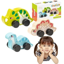 Drewniany zestaw Radosne dinozaury - Cubika