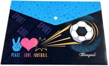 Teczka A4+ plastikowa z klipsem Piłka nożna - Fresh