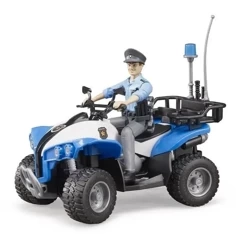 Figurka policjanta z quadem - Bruder