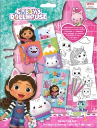Zestaw do kolorowania z naklejkami Koci Domek Gabi - Kids Euroswan