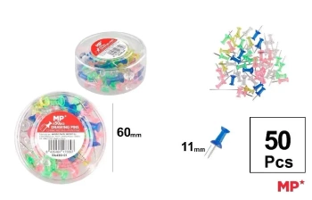 Pinezki z okrągłą główką 10mm 50szt - MP Main Paper