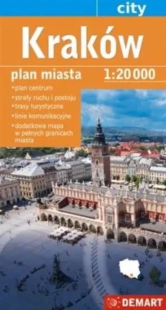 Kraków - plan miasta 1:20 000 - praca zbiorowa