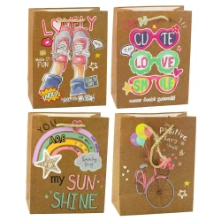 Torbka prezentowa 23x18x10,5cm MIX - Leantoys