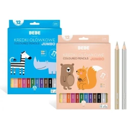 Kredki ołówkowe Jumbo BB Kids 12 kolorów - INTERDRUK