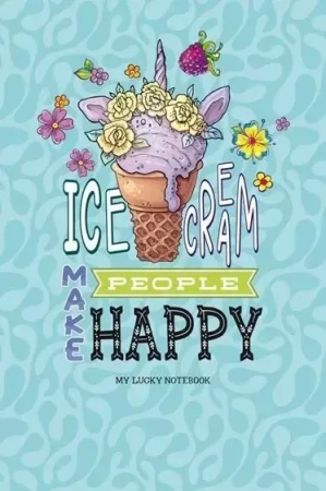 Notatnik ozdobny 143x210/64K linia Lody - Fresh