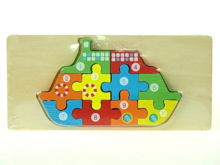 Puzzle drewniane Statek - ADAR
