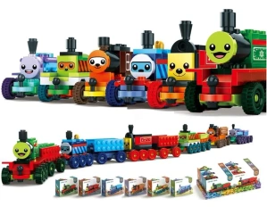 Klocki lokomotywa 45el MIX - Trifox