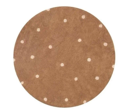 Dywan Round Dot Chestnut 140cm - Lorena Canals