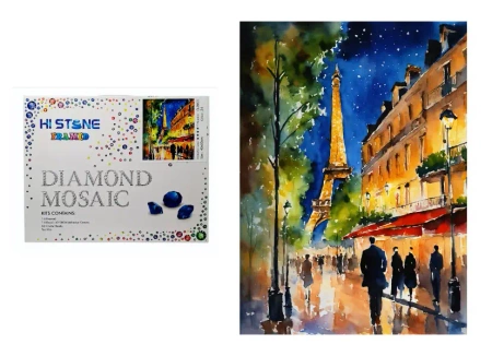 Mozaika diamentowa Paryż nocą 89170 - SWEDE