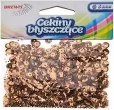 Cekiny błyszczące B 240 brązowy - Brewis