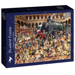 Puzzle 1000 Dworzec kolejowy we Francji - Bluebird Puzzle