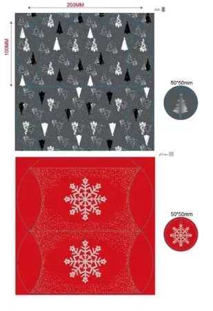 Pudełka składane typu pillow box 22x10cm / kpl. 2 szt. - INCOOD