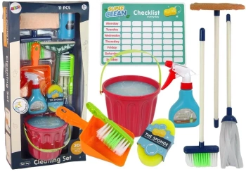 Zestaw do Sprzątania Cleaning Set 11el - Leantoys