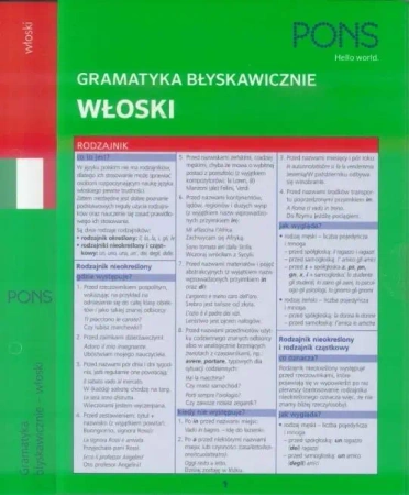 Gramatyka błyskawicznie. Włoski PONS - praca zbiorowa