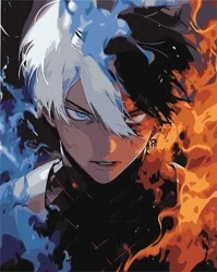 Malowanie po numerach - Dwa żywioły 40x50cm - Ideyka