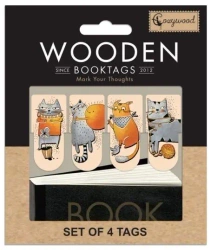 Zakładki drewniane do książki Kocie historie - Cozywood