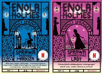 1x Enola Holmes PAKIET 1-7 Sprawa markiza lady bukietów szyfru ucieczki - Nancy Springer