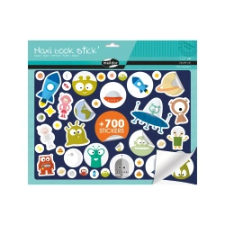 Zestaw naklejek Maxi Book Stick Kosmos - AVENUE MANDARINE