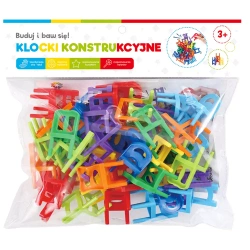 Klocki konstrukcyjne krzesełka 70el - Askato