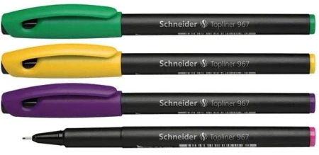 Zestaw cienkopisów Topliner 967 0,4mm 4 kolory - Schneider