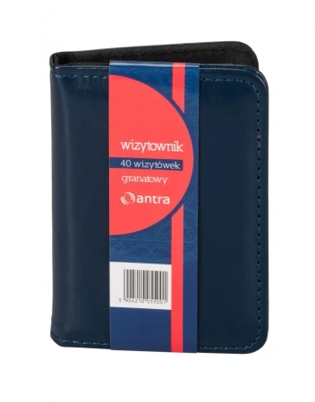 Wizytownik 40 jednoklatkowy granatowy - ANTRA