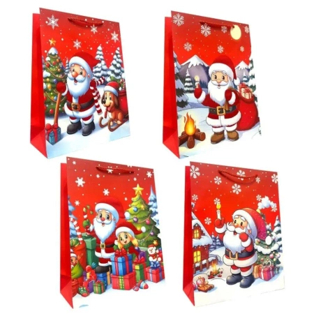 Torebka prezentowa M Boże Narodzenie mix - Ju-Piter