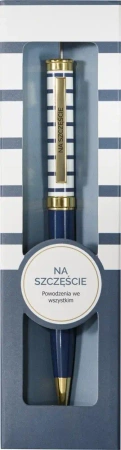 Długopis z grawerem na prezent Na szczęście - Be-Happy Gifts