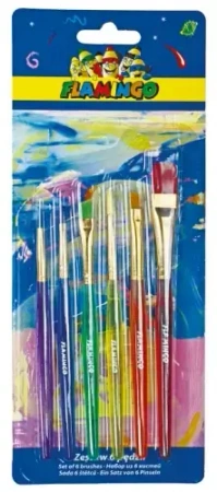 Pędzle szkolne (6 sztuk)